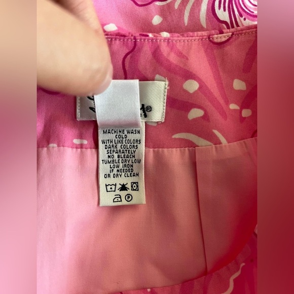Lilly Pulitzer Women’s Mid Floral Pink Skirt Size 2 - Picture 11 of 11